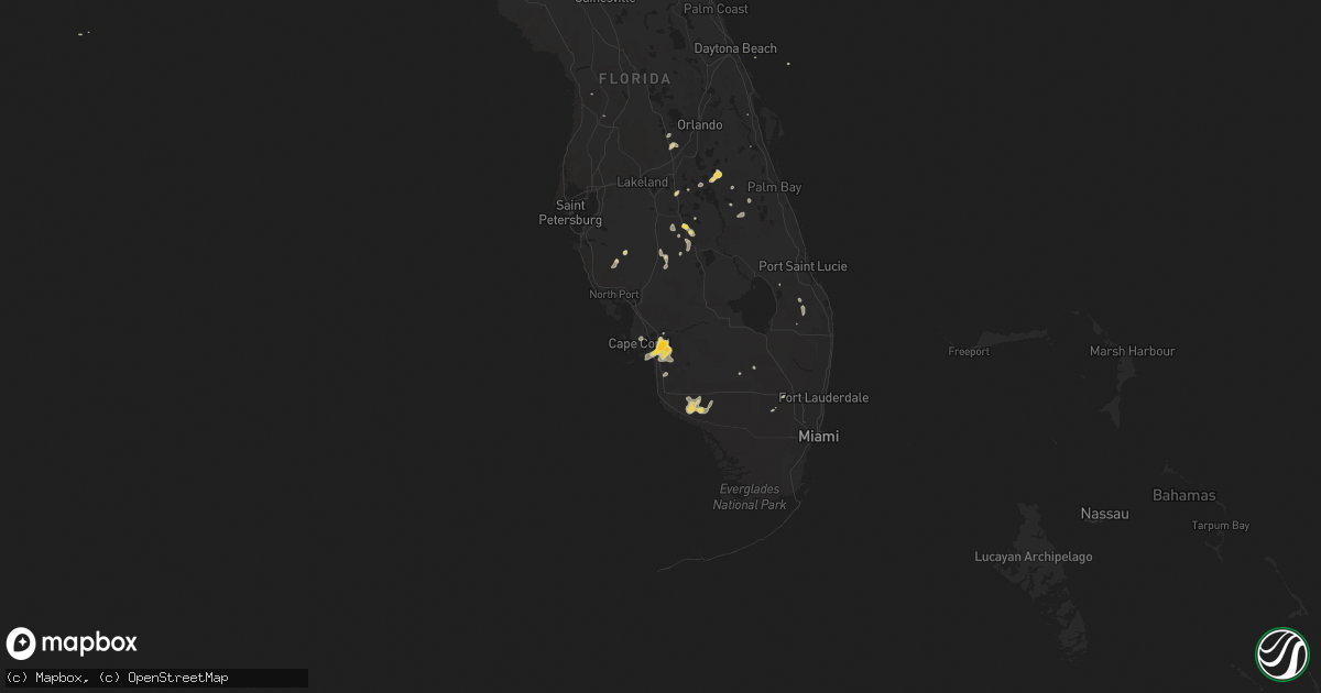 Hail map on July 1, 2015