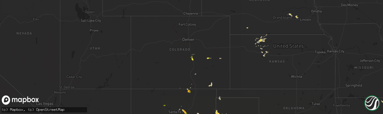 Hail map on July 1, 2017