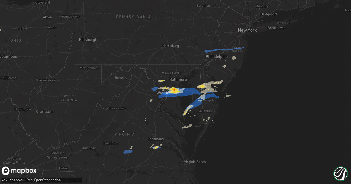 Hail map on July 1, 2021