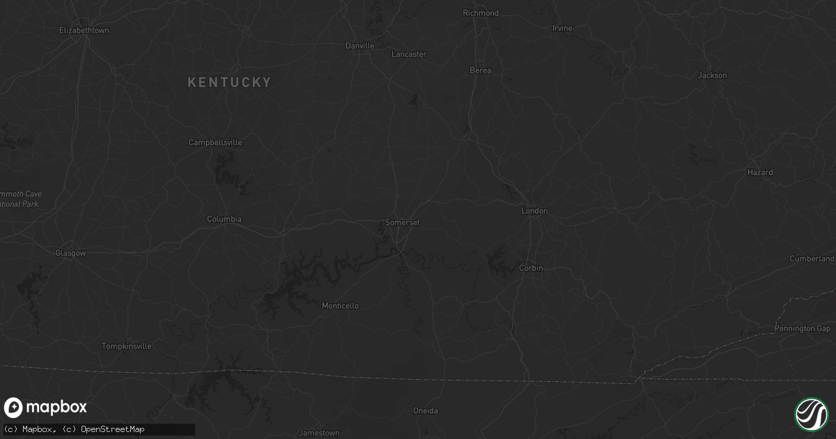 Hail map in Franklin, TN on July 1, 2023