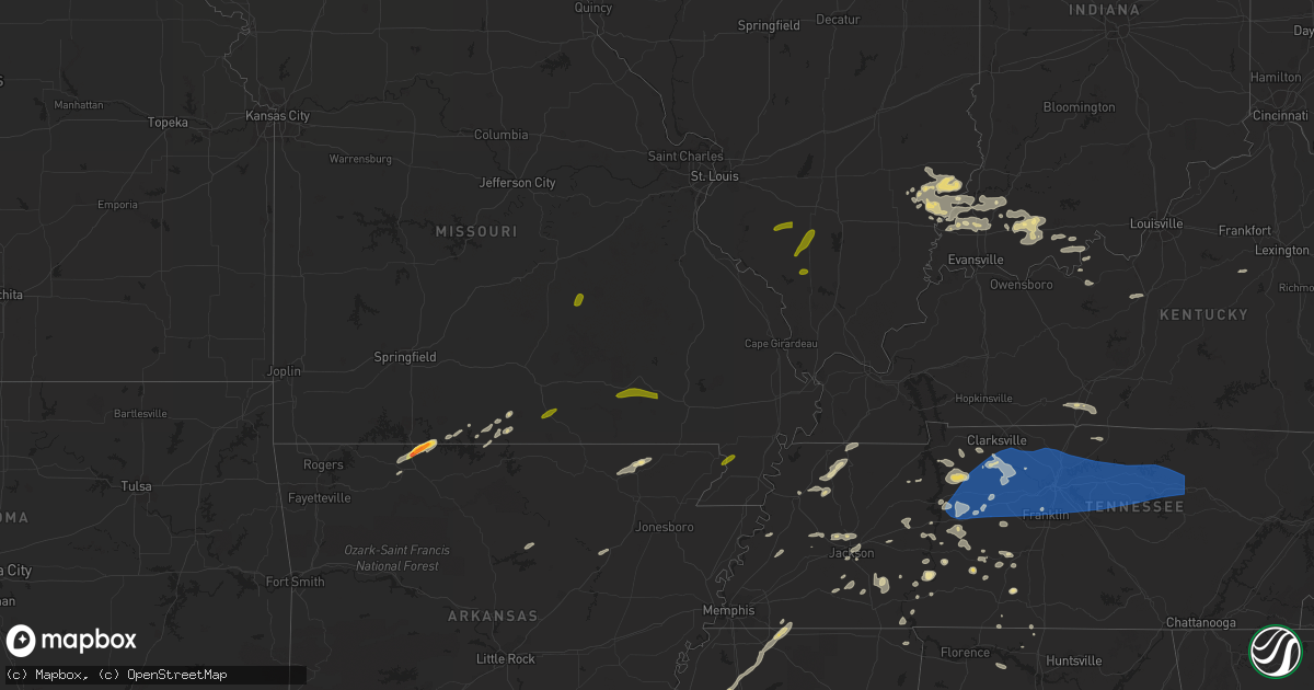 Hail map in Nebraska on July 1, 2023