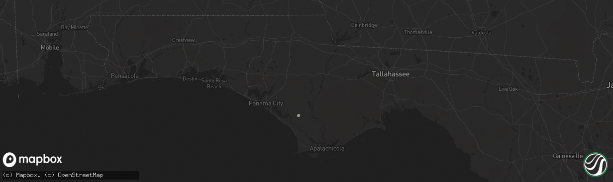 Hail map in Wewahitchka, FL on July 1, 2024