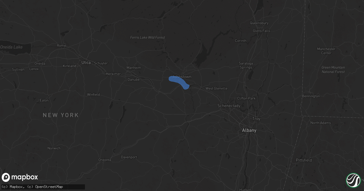 Hail map in Fultonville, NY on July 1, 2025
