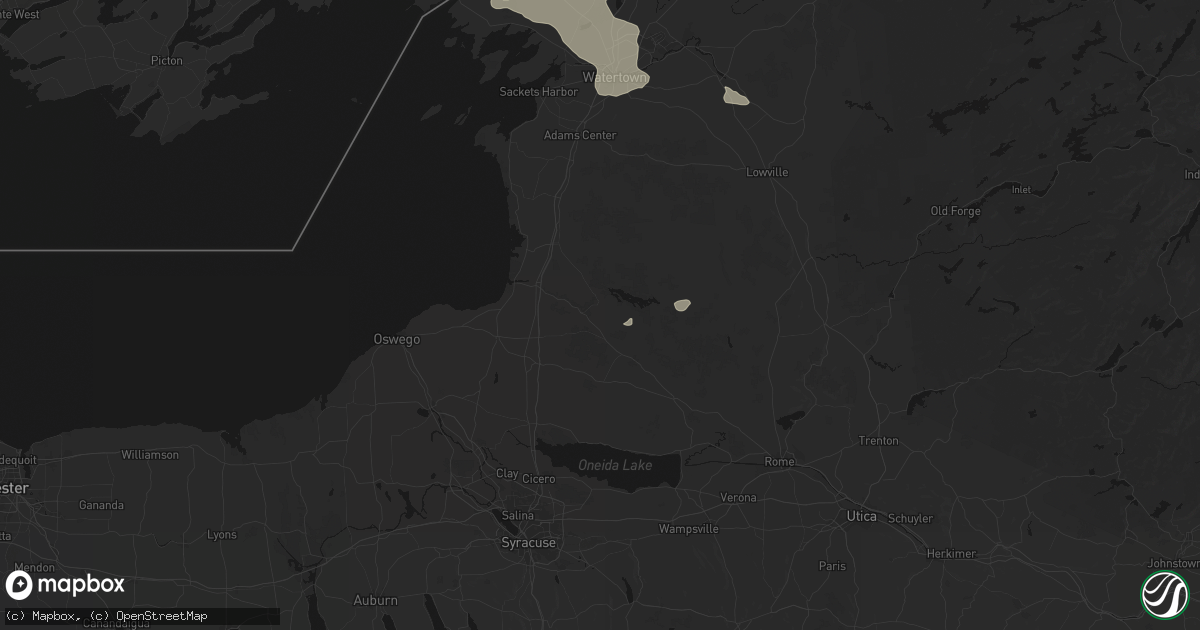 Hail map in Altmar, NY on July 1, 2026