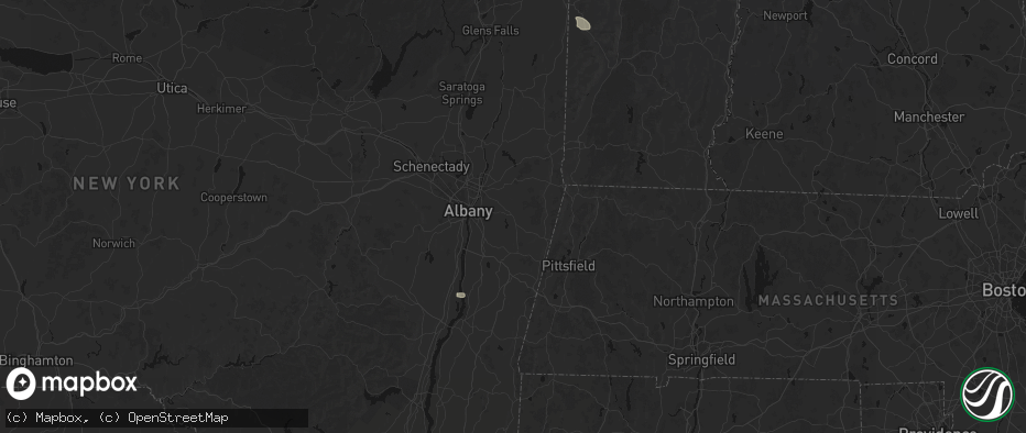 Hail map in Averill Park, NY on July 1, 2026
