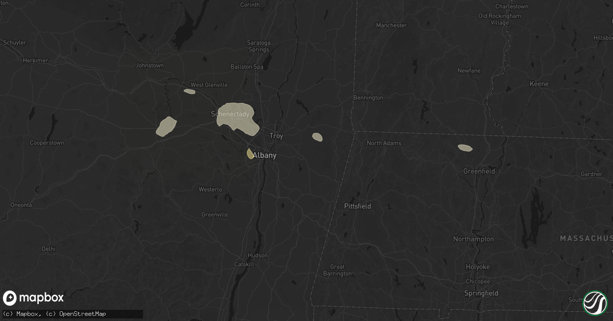 Hail map in Averill Park, NY on July 1, 2026