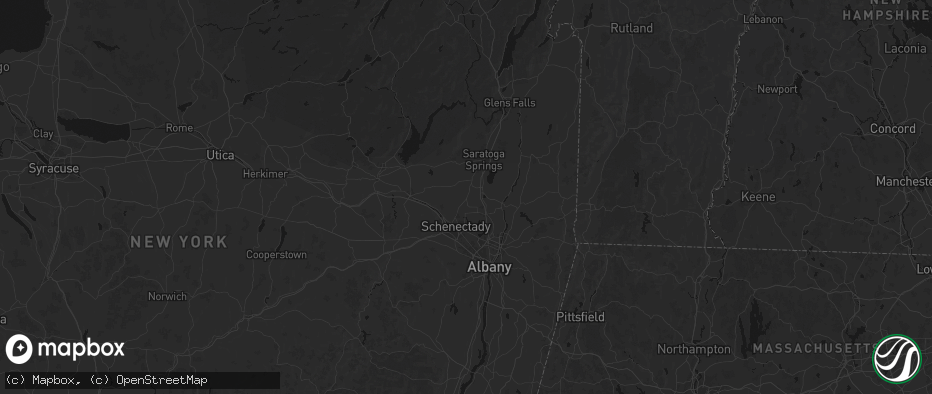 Hail map in Ballston Lake, NY on July 1, 2026