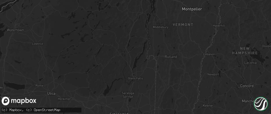 Hail map in Bolton Landing, NY on July 1, 2026