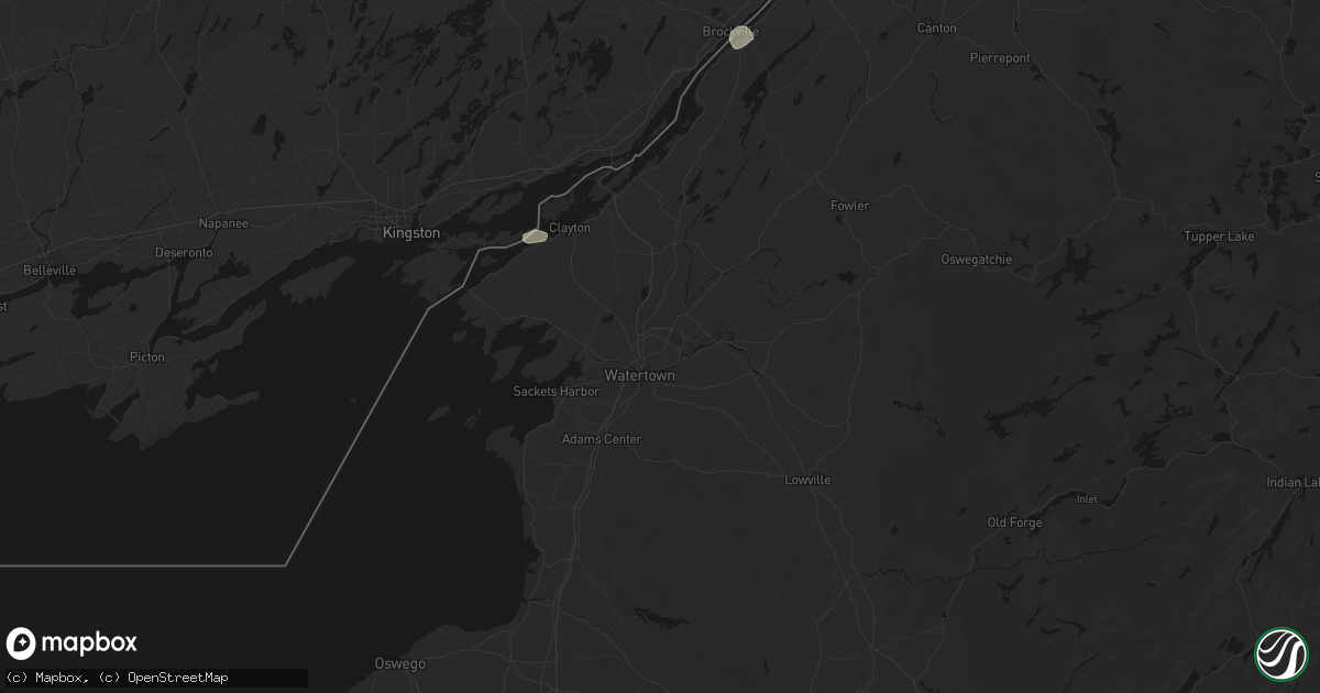 Hail map in Calcium, NY on July 1, 2026