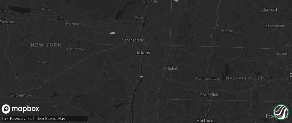 Hail map in Castleton On Hudson, NY on July 1, 2026