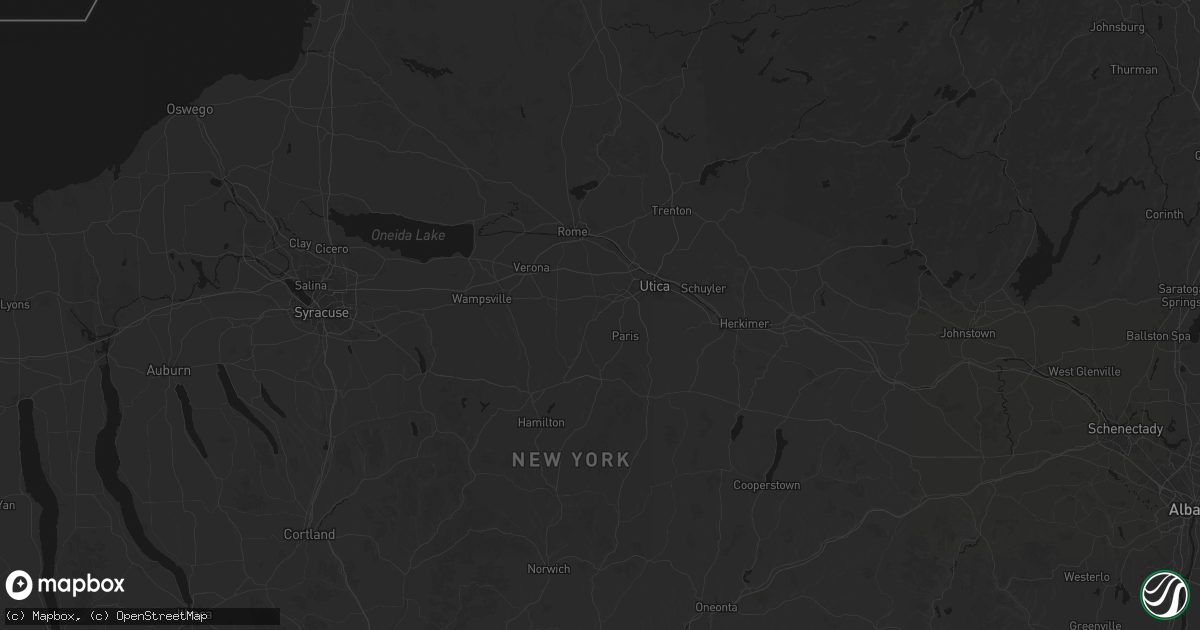 Hail map in Clinton, NY on July 1, 2026