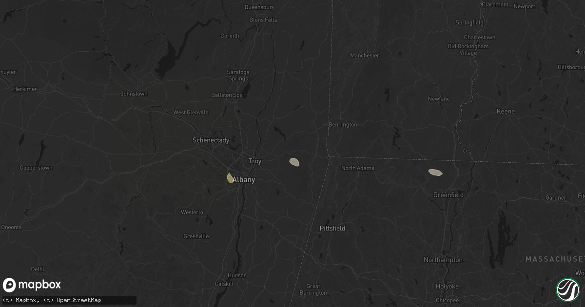 Hail map in Cropseyville, NY on July 1, 2026