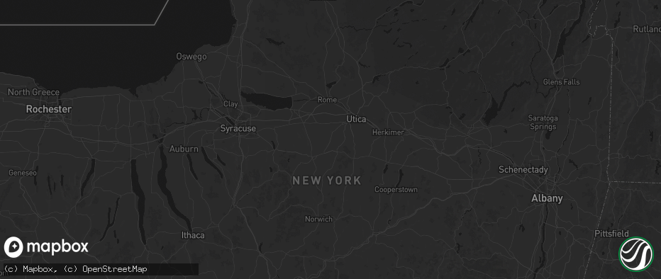 Hail map in Deansboro, NY on July 1, 2026