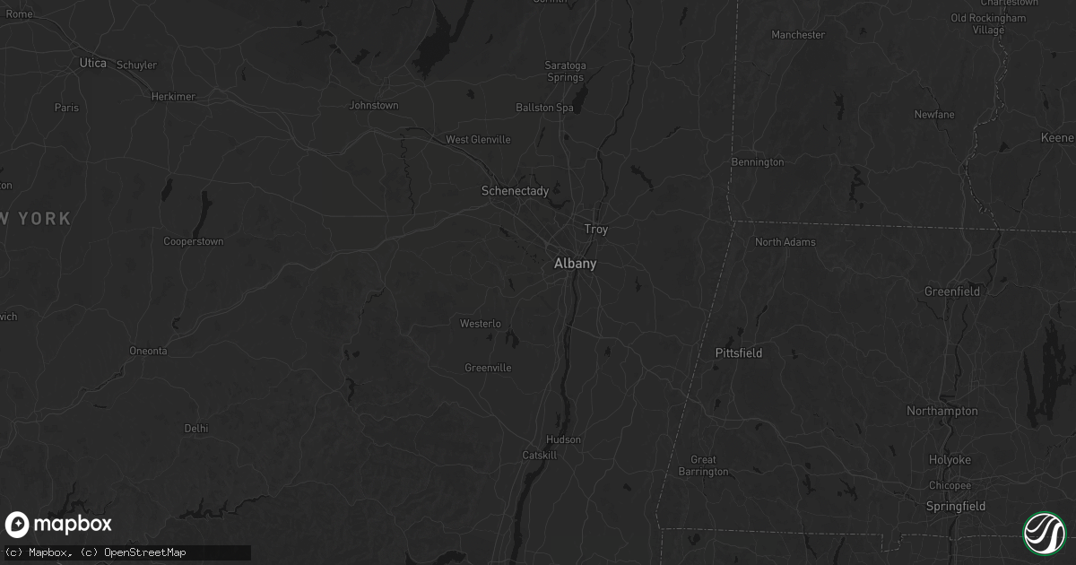 Hail map in Delmar, NY on July 1, 2026