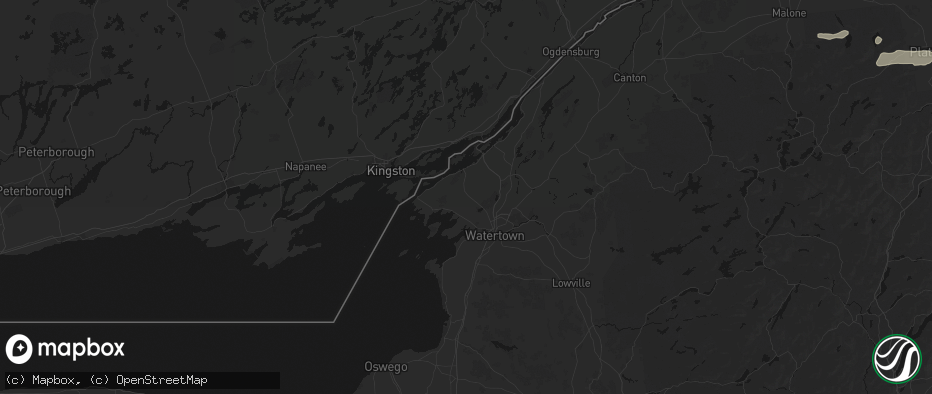 Hail map in Depauville, NY on July 1, 2026