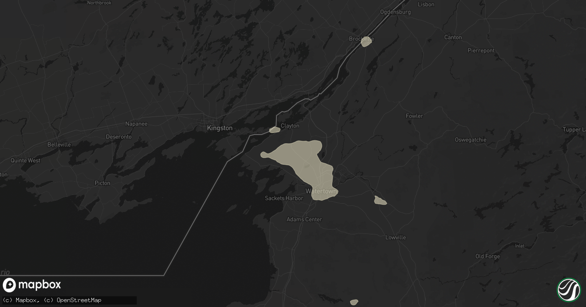 Hail map in Depauville, NY on July 1, 2026