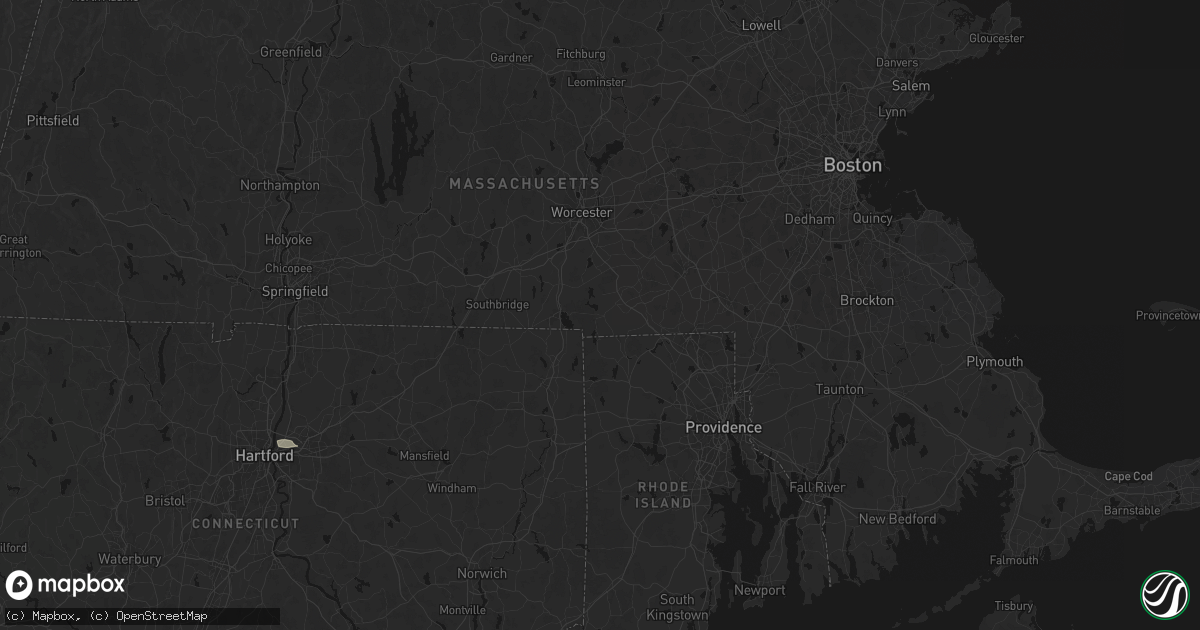 Hail map in Douglas, MA on July 1, 2026