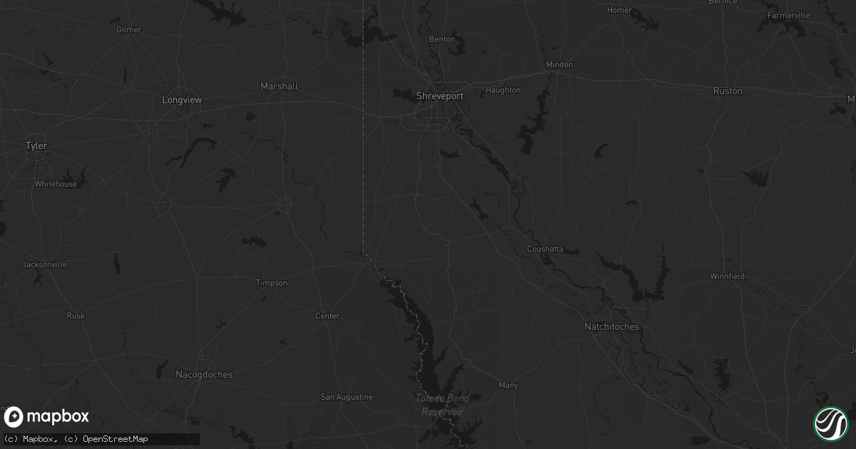 Hail map in Grand Cane, LA on July 1, 2026