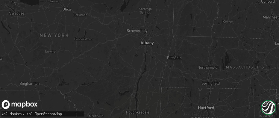 Hail map in Hannacroix, NY on July 1, 2026
