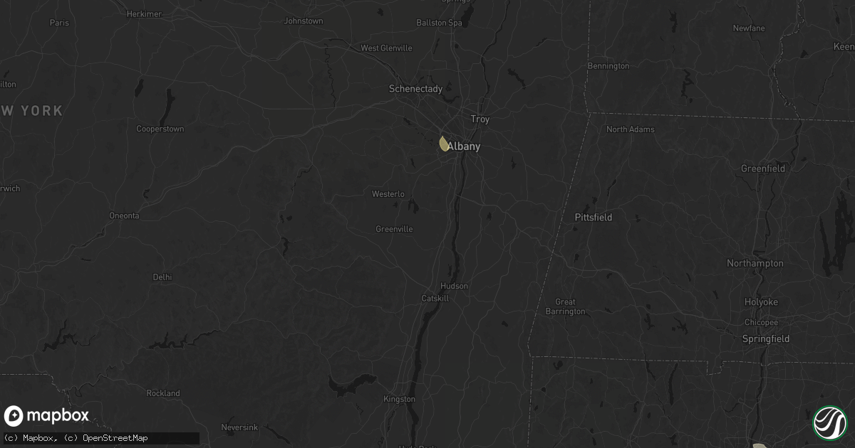 Hail map in Hannacroix, NY on July 1, 2026