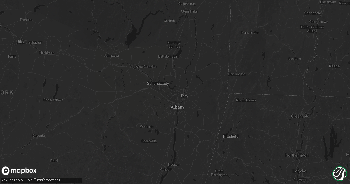 Hail map in Latham, NY on July 1, 2026