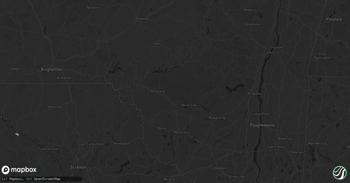 Hail map in Livingston Manor, NY on July 1, 2026