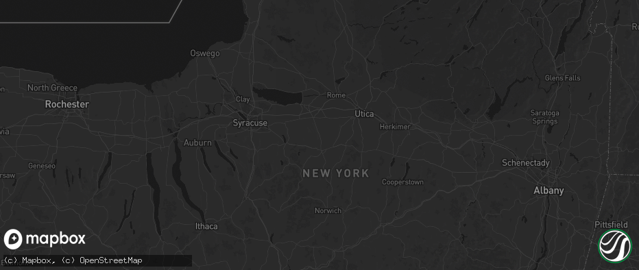 Hail map in Munnsville, NY on July 1, 2026
