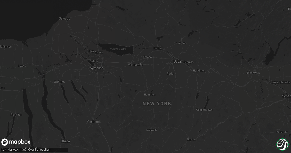Hail map in Munnsville, NY on July 1, 2026