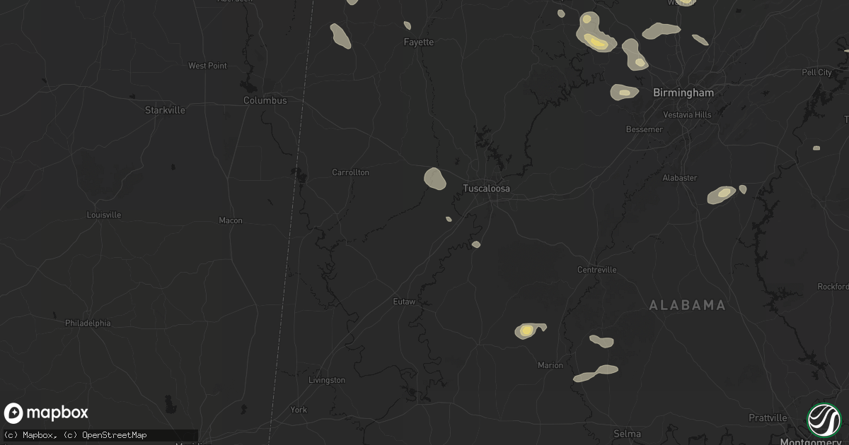 Hail map in Ralph, AL on July 1, 2026