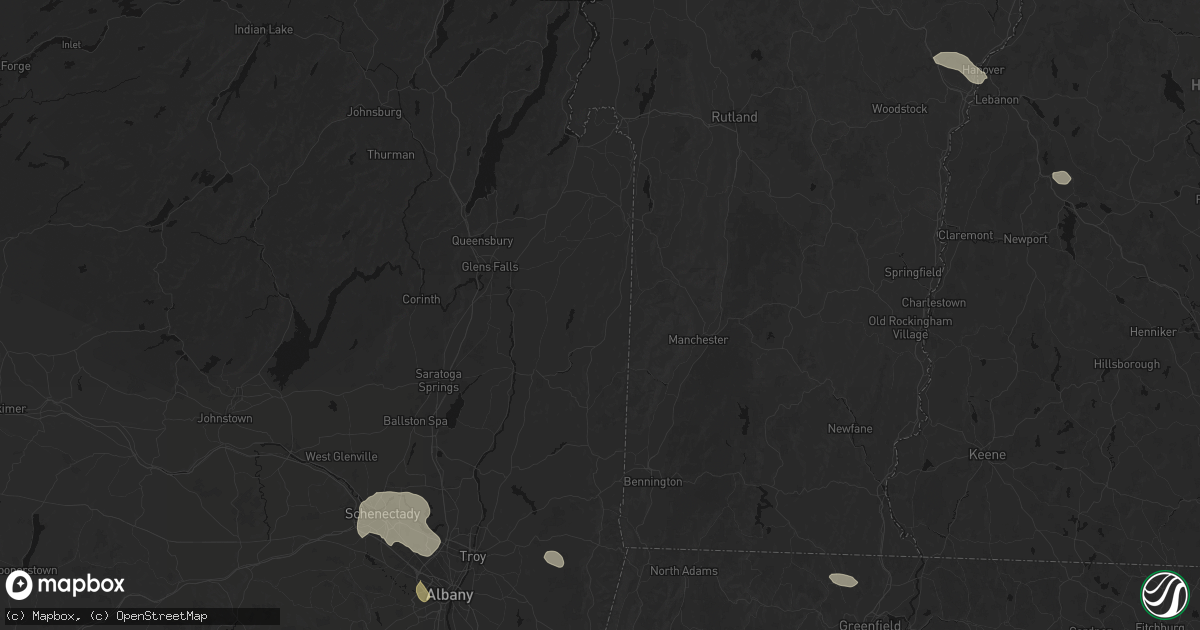 Hail map in Salem, NY on July 1, 2026