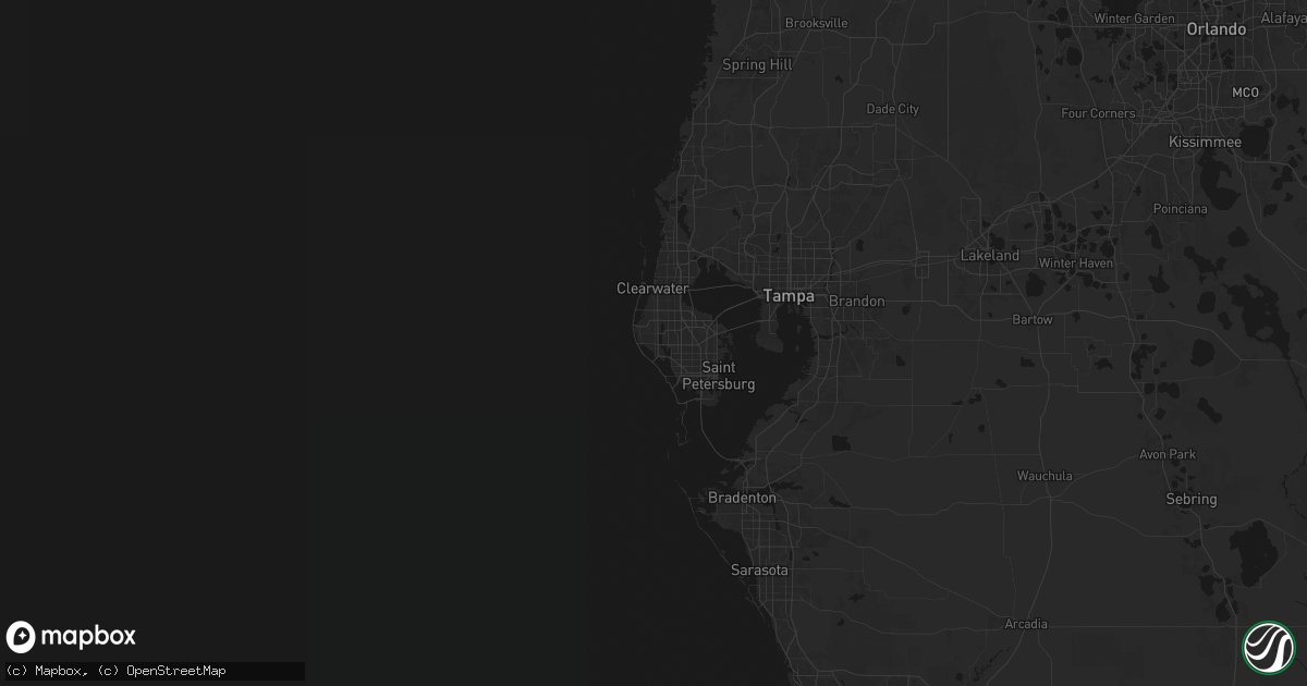 Hail map in Seminole, FL on July 1, 2026