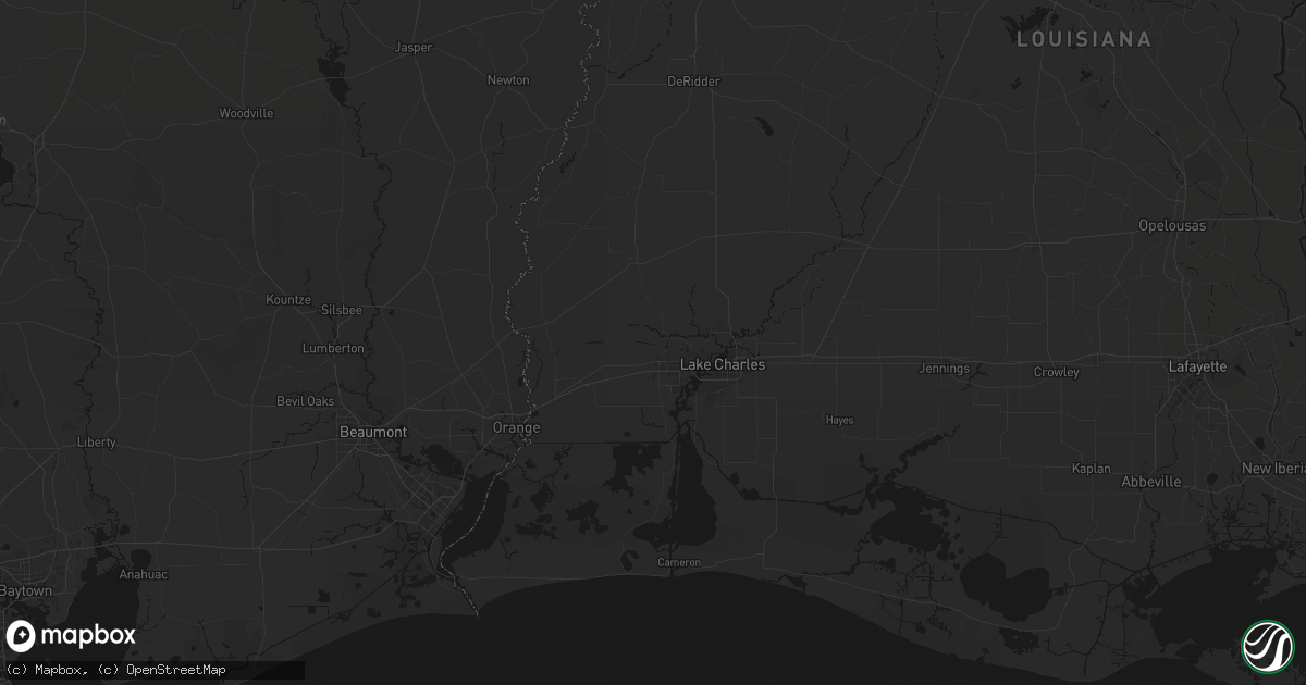 Hail map in Sulphur, LA on July 1, 2026