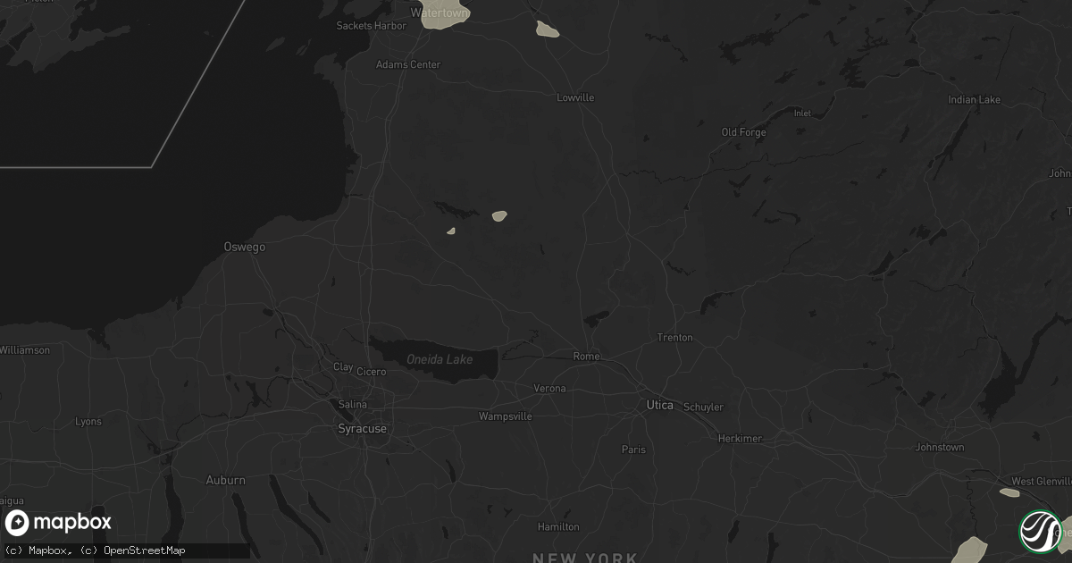 Hail map in Taberg, NY on July 1, 2026
