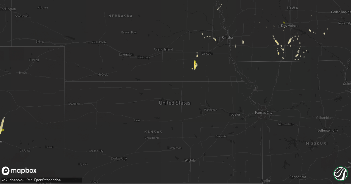 Hail map in Iowa on July 2, 2013