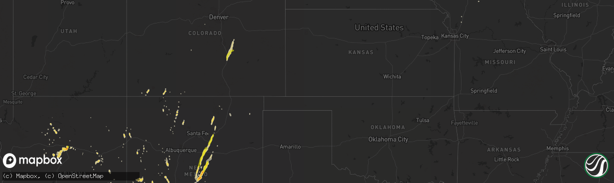 Hail map on July 2, 2013