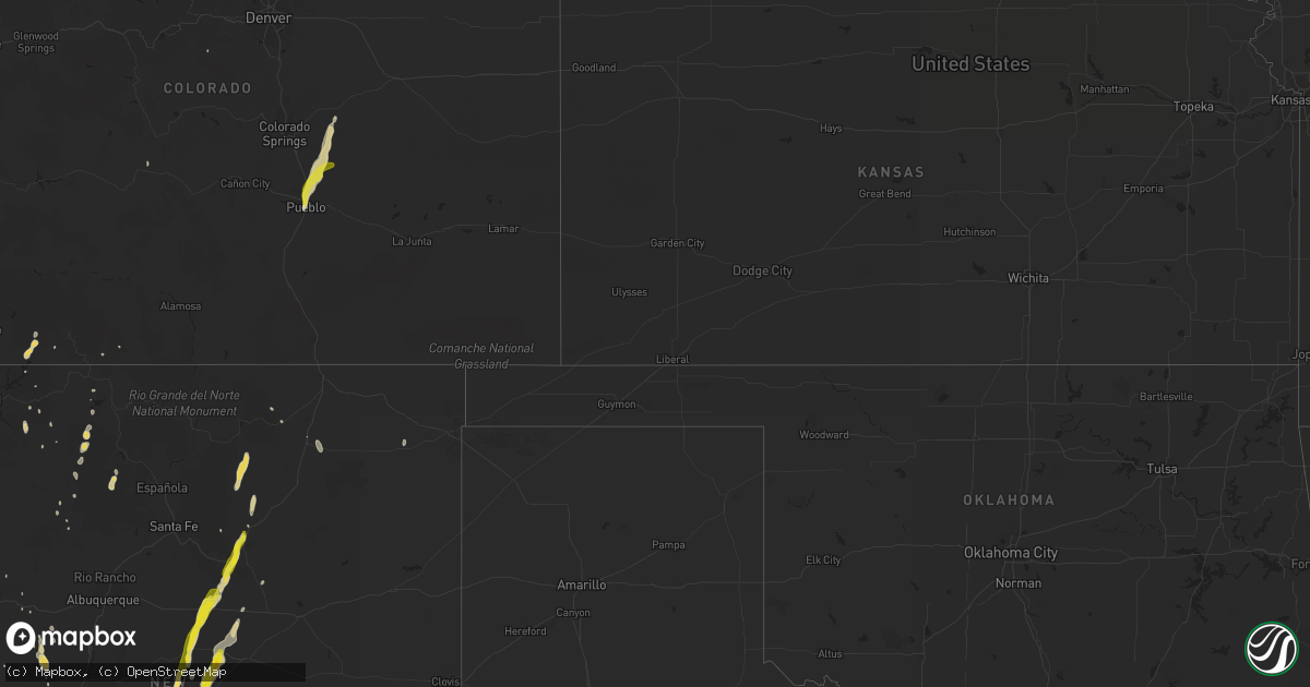 Hail map on July 2, 2013