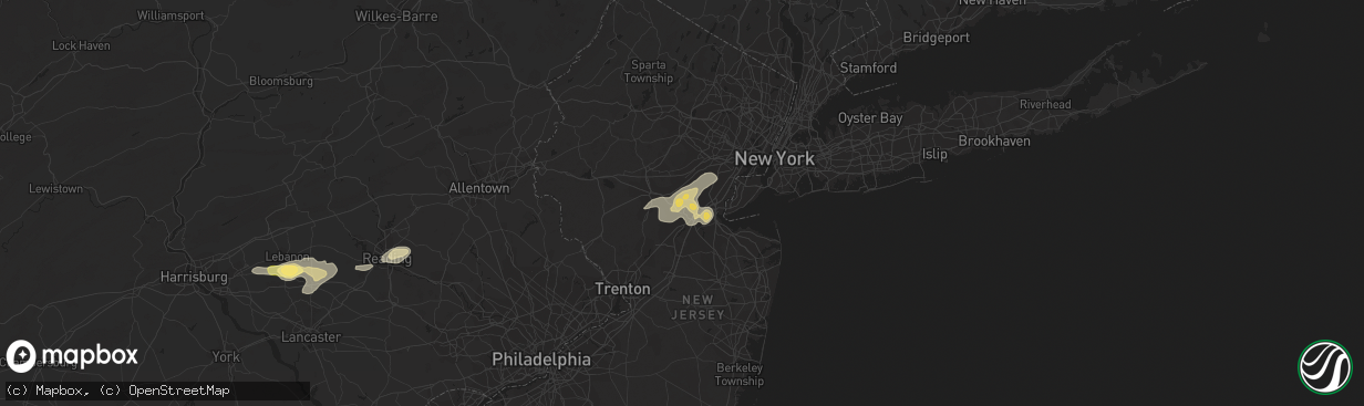 Hail map in Piscataway, NJ on July 2, 2014