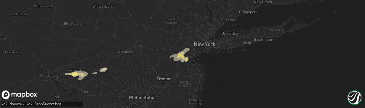 Hail map in South Plainfield, NJ on July 2, 2014