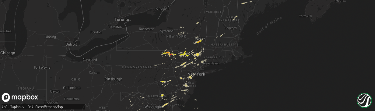 Hail map on July 2, 2014