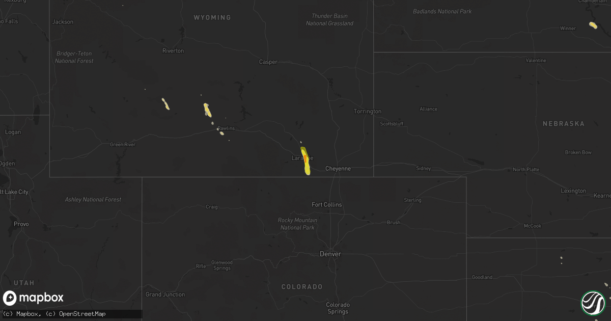 Hail map on July 2, 2015