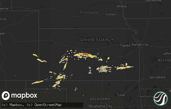 Hail map preview on 07-02-2016