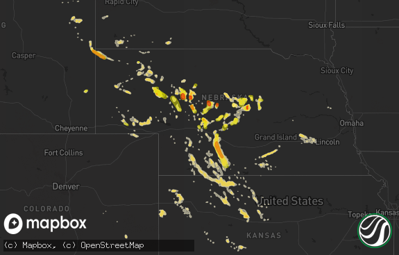 Hail map preview on 07-02-2017