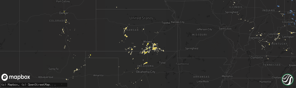 Hail map on July 2, 2019