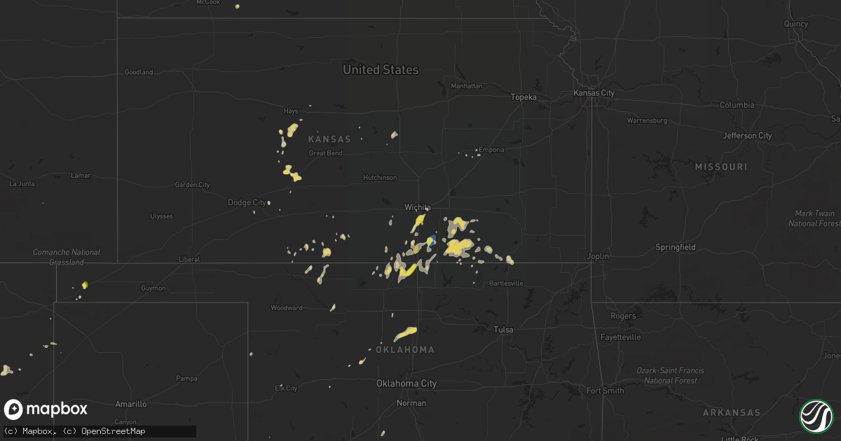 Hail map on July 2, 2019