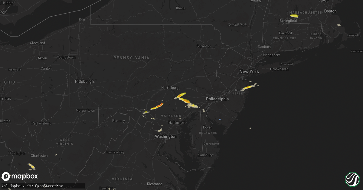 Hail map on July 2, 2022