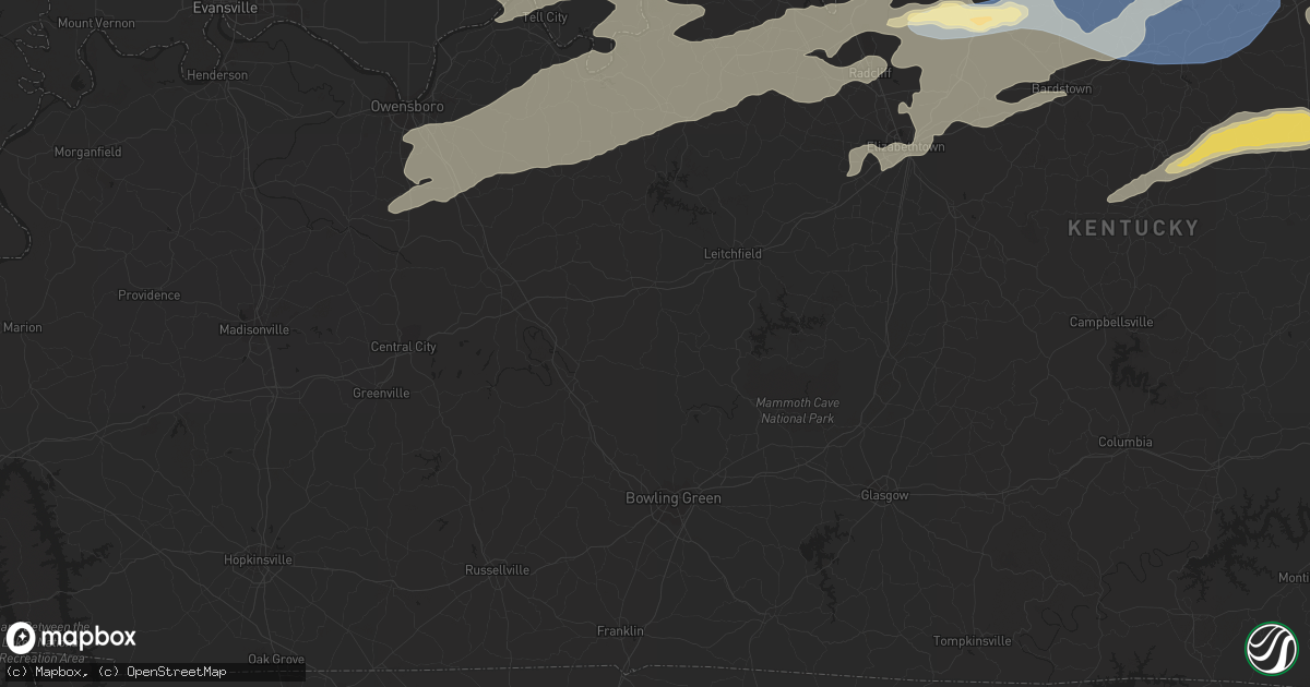 Hail map in Carbondale, IL on July 2, 2023