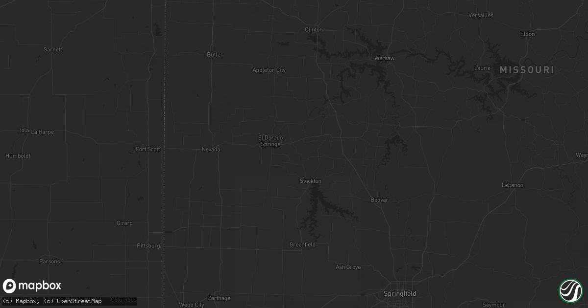 Hail map in Liberty, IN on July 2, 2023