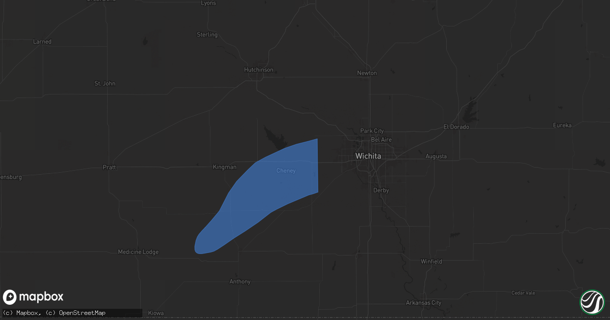 Hail map in Garden Plain, KS on July 2, 2024
