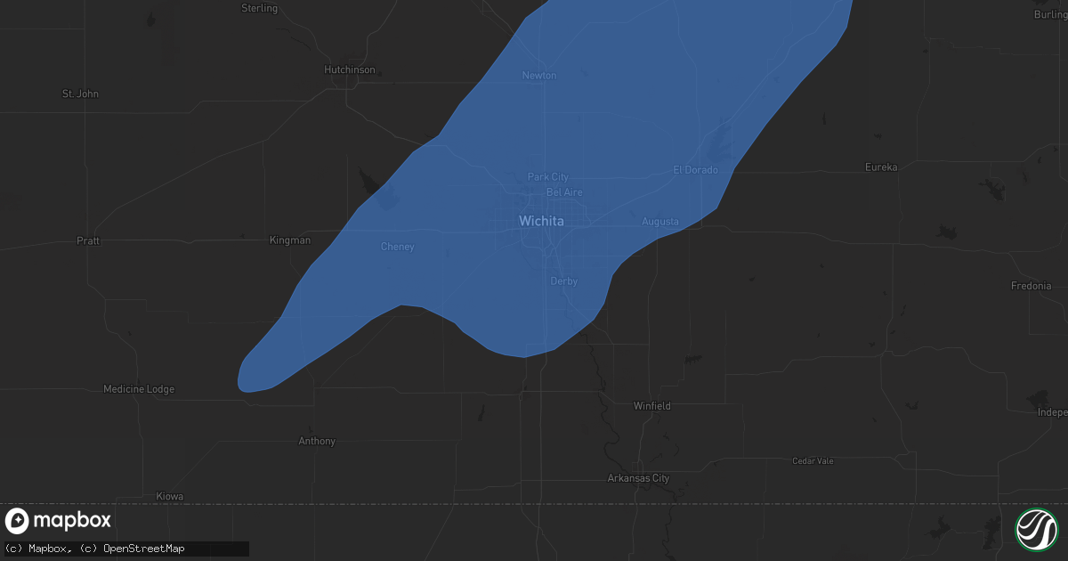 Hail map in Haysville, KS on July 2, 2024