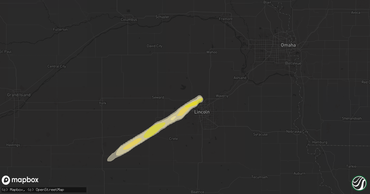 Hail map in Malcolm, NE on July 2, 2024